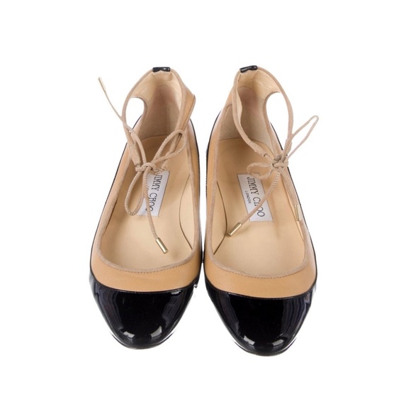 Jimmy Choo Patent Leather Flats. NEW - Picture 1 of 7